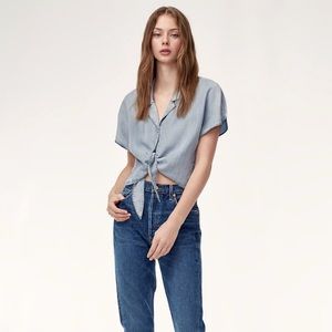 Wilfred Free Tie Front Blouse